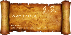 Gantz Delila névjegykártya